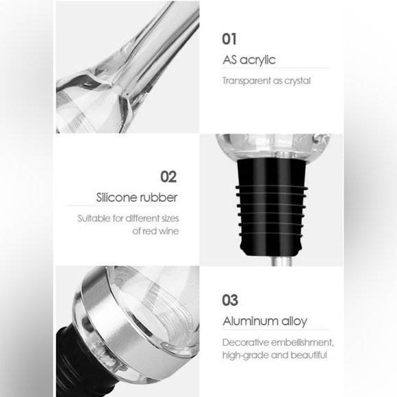 Wine aerator pourer enjoy your wine - Picture 4 of 6